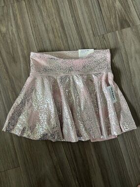 Old Navy Pink Iridescent Sequin Flared Skort